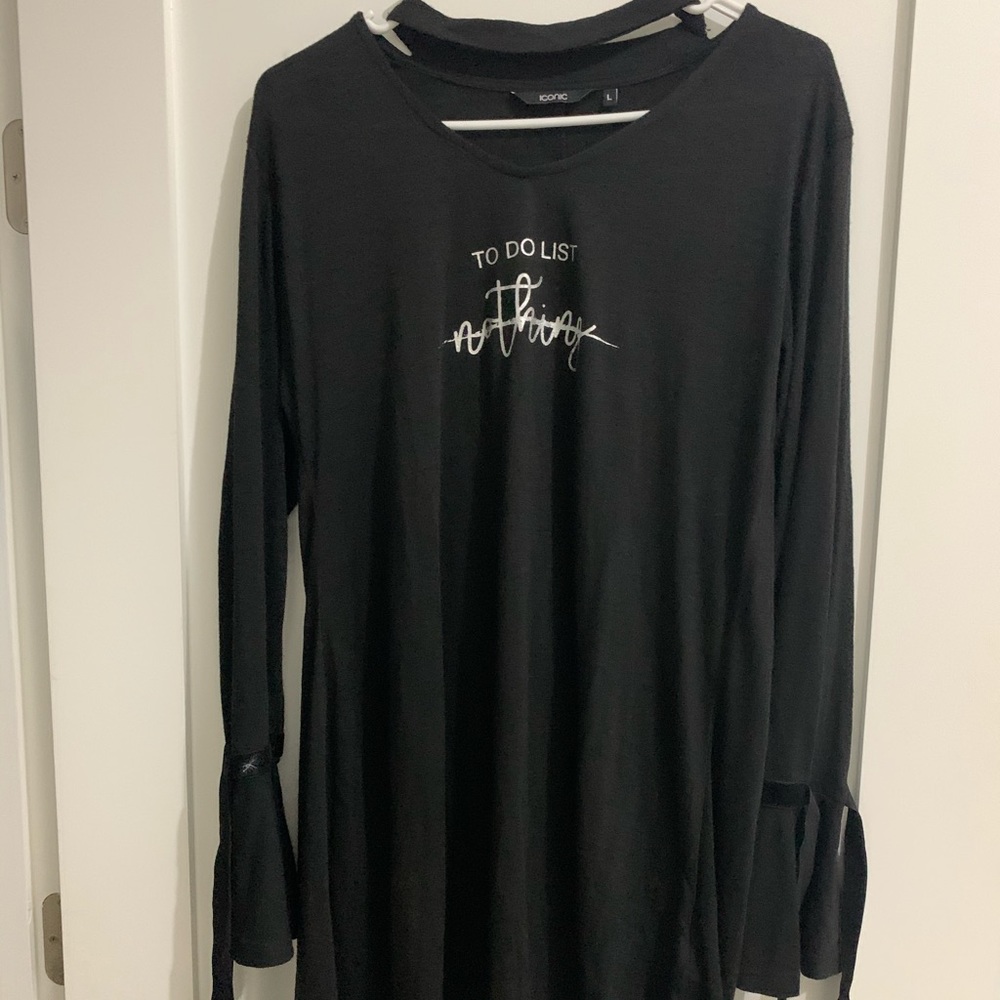 Iconic longsleeve "to do list nothing" blouse